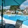 pool with reclining seats and modern stonework